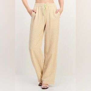Scotch and Soda Checkered Mid Rise Trousers
